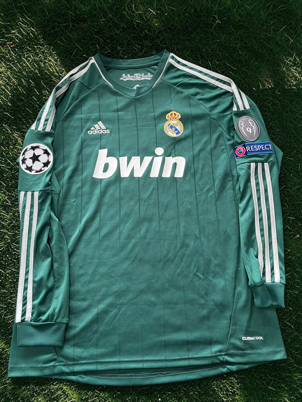 Adidas Real Madrid 12/13 Ronaldo Long Sleeve Third Kit X53540