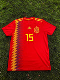 adidas Spain 2018 Home Sergio Ramos Jersey CX5355