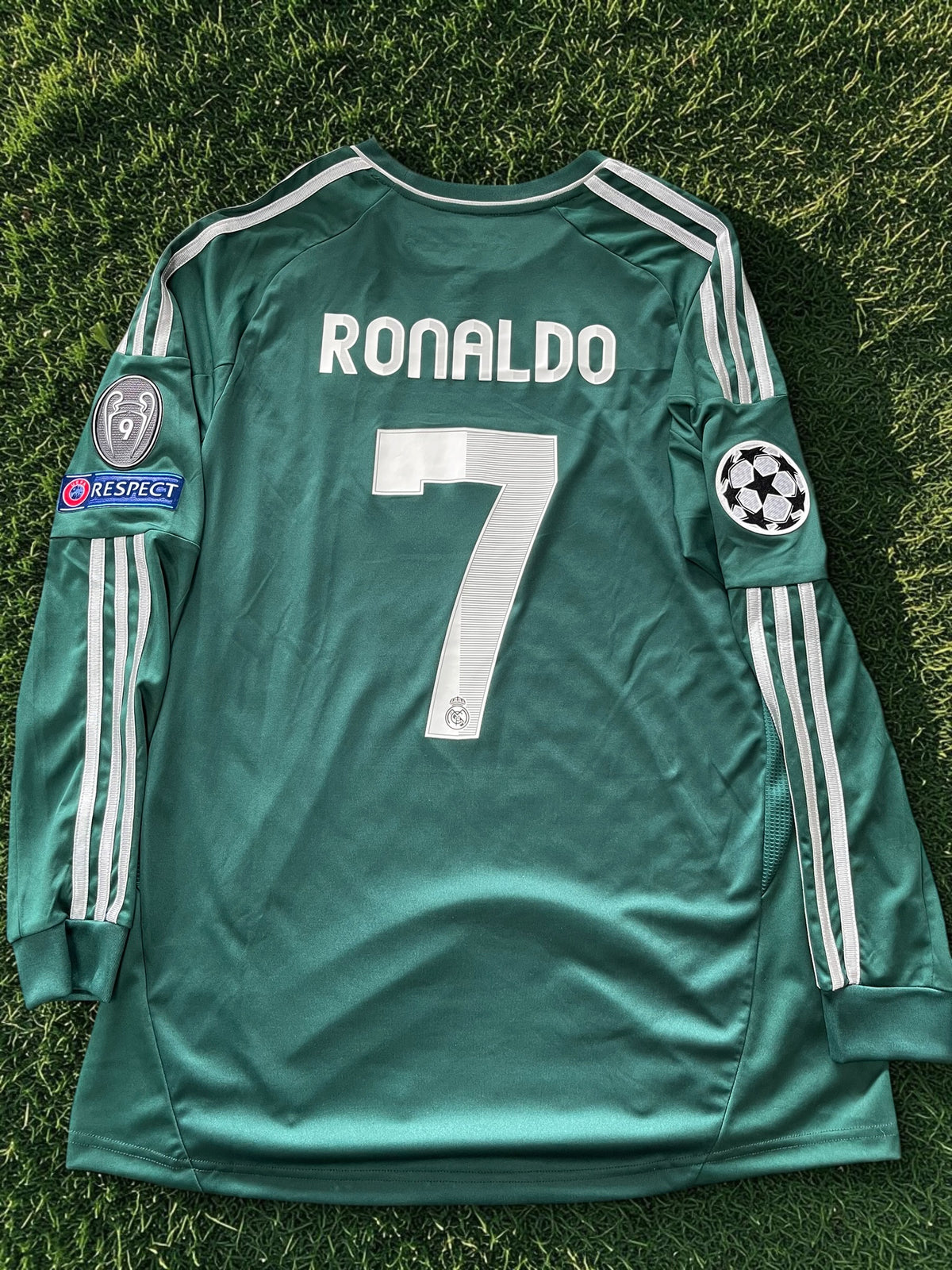 Adidas Real Madrid 12/13 Ronaldo Long Sleeve Third Kit X53540