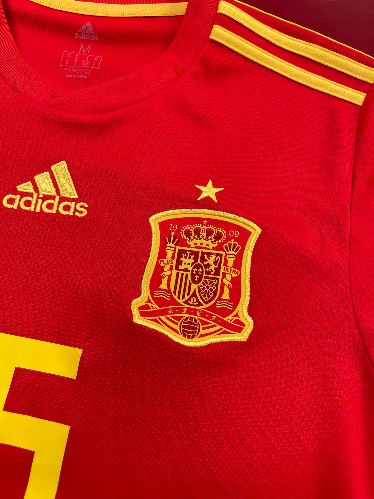 adidas Spain 2018 Home Sergio Ramos Jersey CX5355