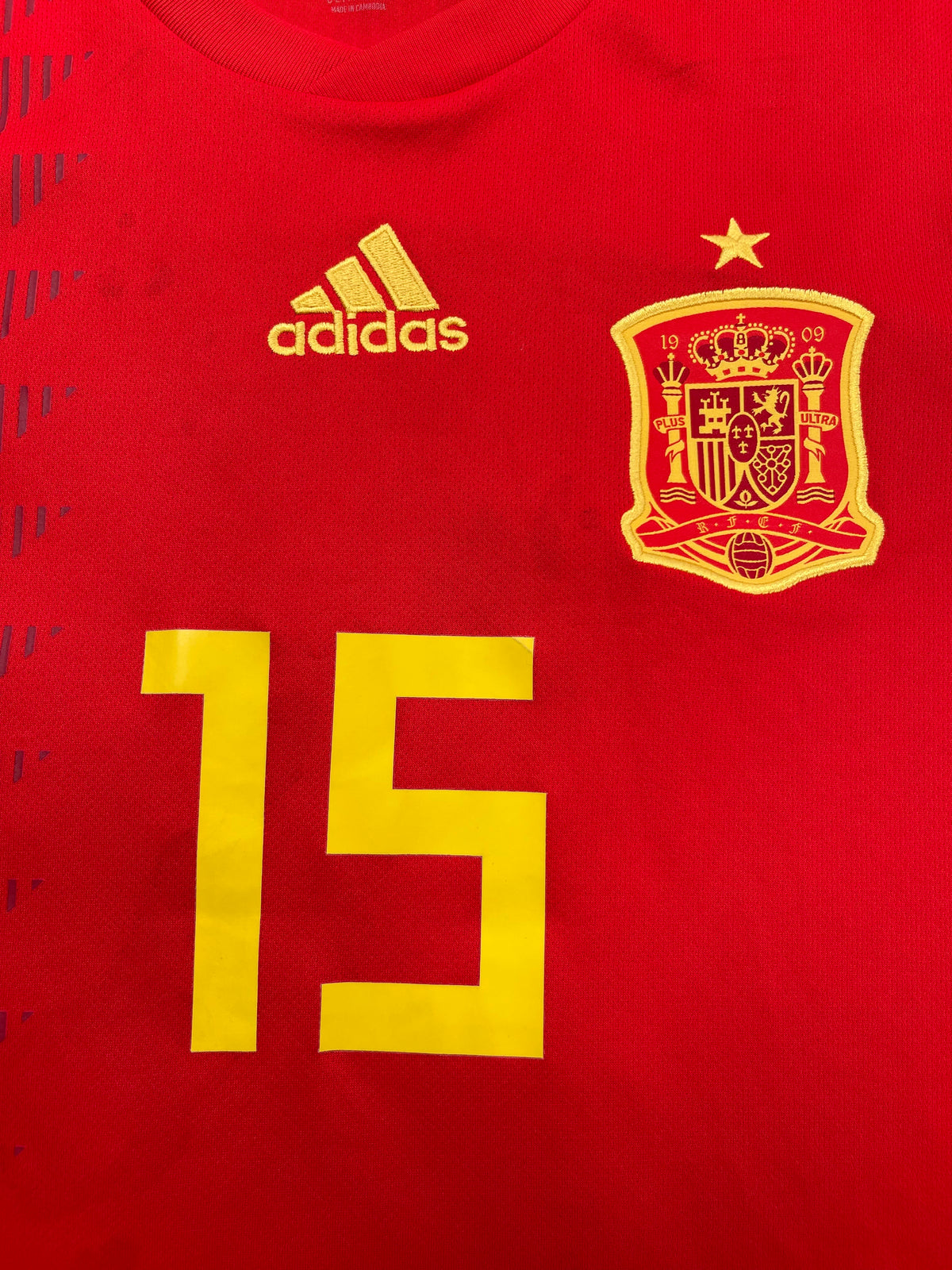 adidas Spain 2018 Home Sergio Ramos Jersey CX5355